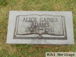 Alice Gaines Adams