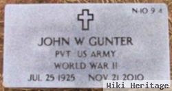 John W Gunter