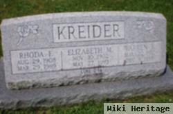 Elizabeth M Kreider