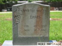 Myrtle Mattie Whitley Davis