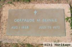 Gertrude M Beinke