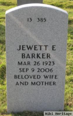 Jewett E Barker