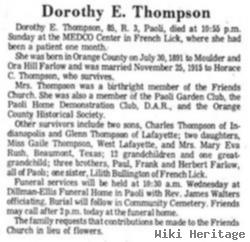 Dorothy E Farlow Thompson