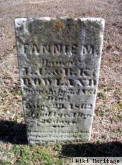 Fannie M Rowland