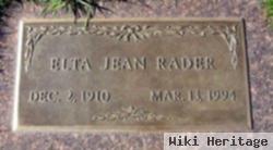 Elta Jean Rader