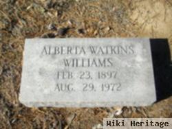 Alberta Watkins Williams