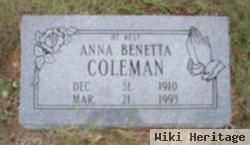 Anna Benetta Coleman