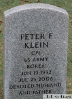 Peter F Klein