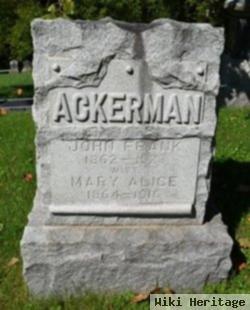 Mary Alice Cox Ackerman