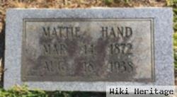 Martha "mattie" Hand