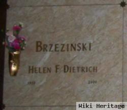 Helen F Dietrich Brzezinski