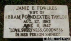 Jane Eucibius "jamie" Fowlkes Taylor