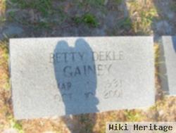 Betty Dekle Gainey