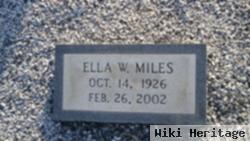 Ella W Miles