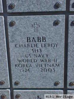 Charlie Leroy Babb