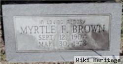 Myrtle F Brown