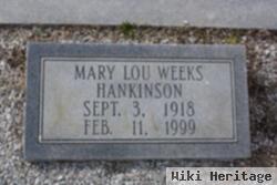 Mary Lou Weeks Hankinson