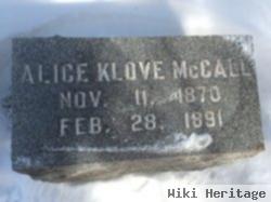 Alice Klove Mccall
