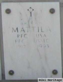 Pfc Arvo H Mattila