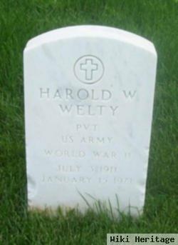 Harold Wilbur Welty