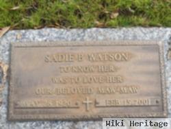 Sadie Elizabeth Brooks Watson