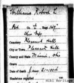 Pvt Robert L. Williams