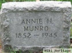 Annie H Munro