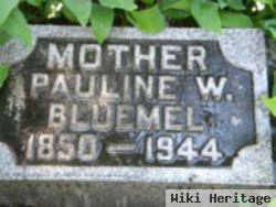 Pauline W Schultz Bluemel