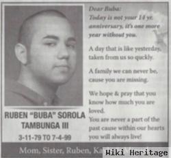 Ruben Sorola ""booba" "buba"" Tambunga, Iii