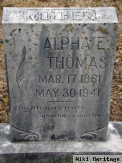 Alpha E Robbins Thomas