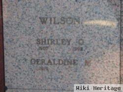 Shirley O Wilson