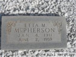 Etta M Mcpherson