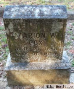 Marion W Cox
