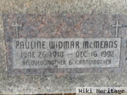 Pauline Widmar Mcmeans