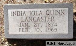 India Iola Quinn Lancaster