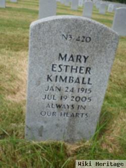 Mary Esther Kimball