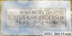 Bertha Ann Stracener Anderson