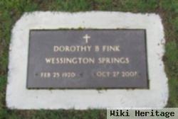 Dorothy B Fink