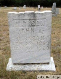 John M Dickson