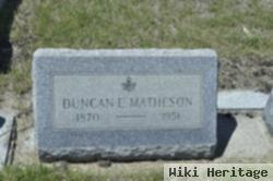 Duncan E Matheson