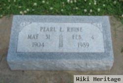 Pearl E. Rhine