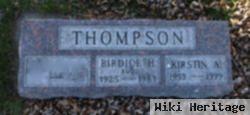 Birdice H "bud" Thompson