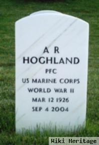 Pfc A. R. Hoghland