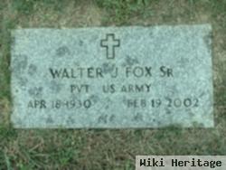 Pvt Walter Joseph Fox, Sr