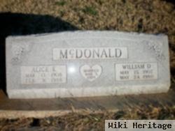 William D. Mcdonald