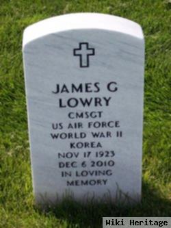 Sgt James G Lowry