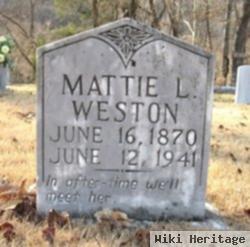 Matha Lou "mattie" Huffstutler Weston