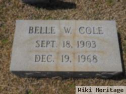 Belle W Cole