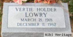 Vertie Holder Lowry