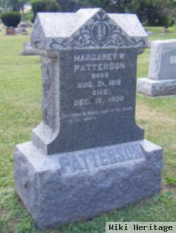 Margaret W Patterson